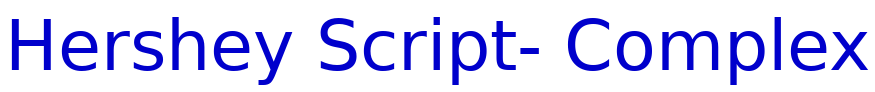 Hershey Script- Complex fuente